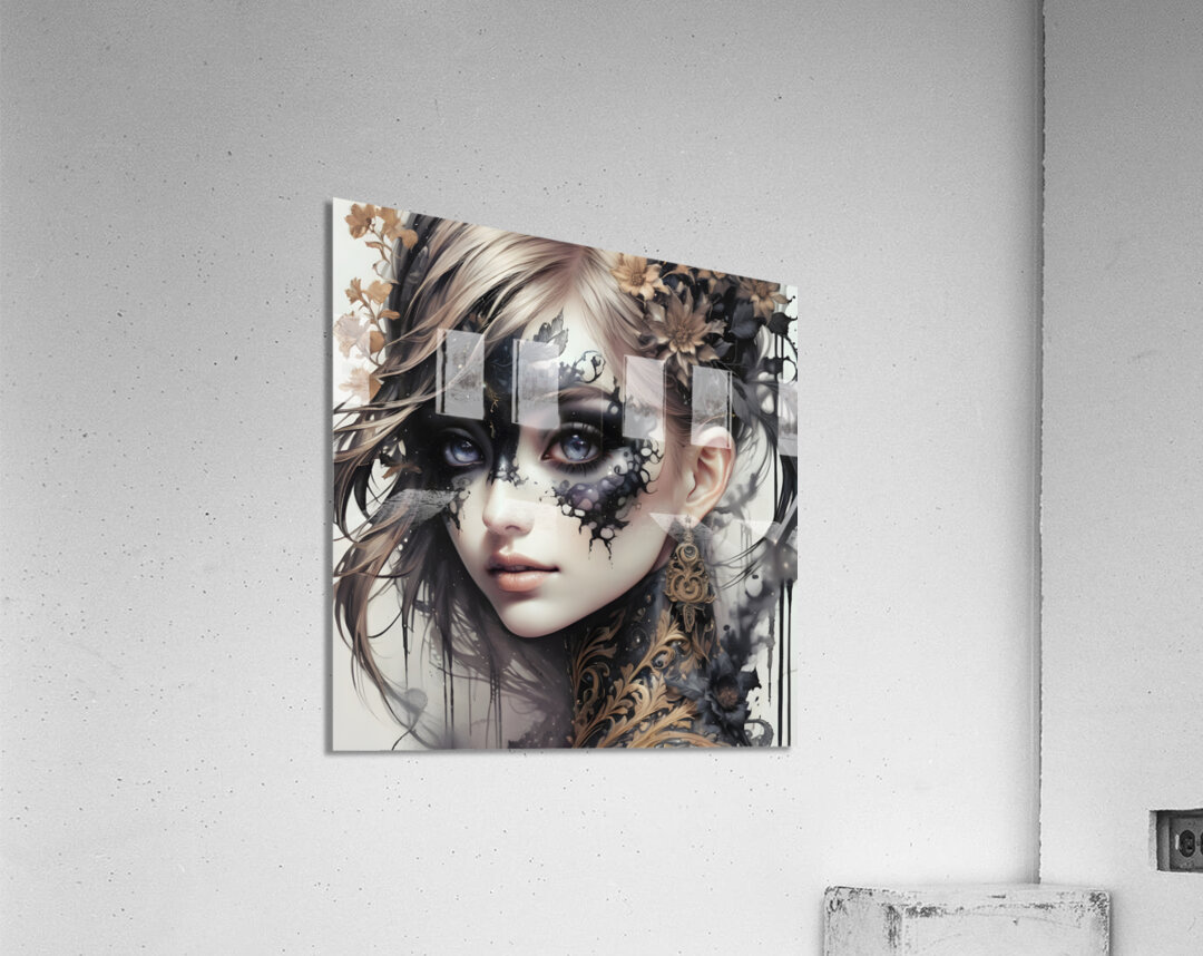 A  Gorgeously Drawn Face By ISHISH Acrylic Print