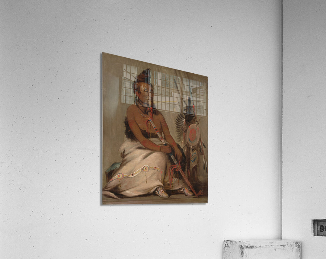 Eh-Toh’k-Pah-She-Pée-Shah Black Moccasin Aged Chief 1832 Acrylic Print