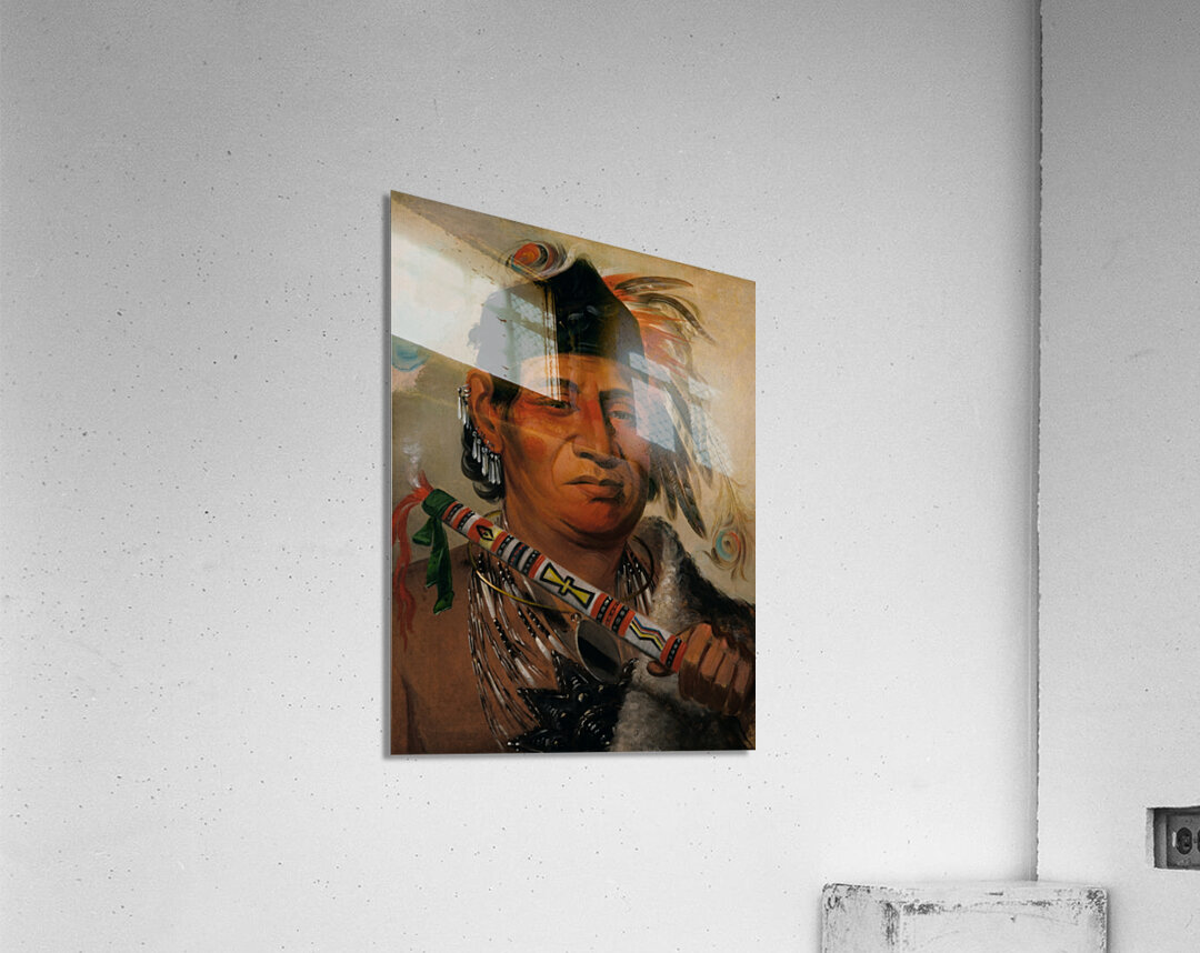 Mah-Kée-Mee-Teuv Grizzly Bear Chief of The Tribe 1831 Acrylic Print