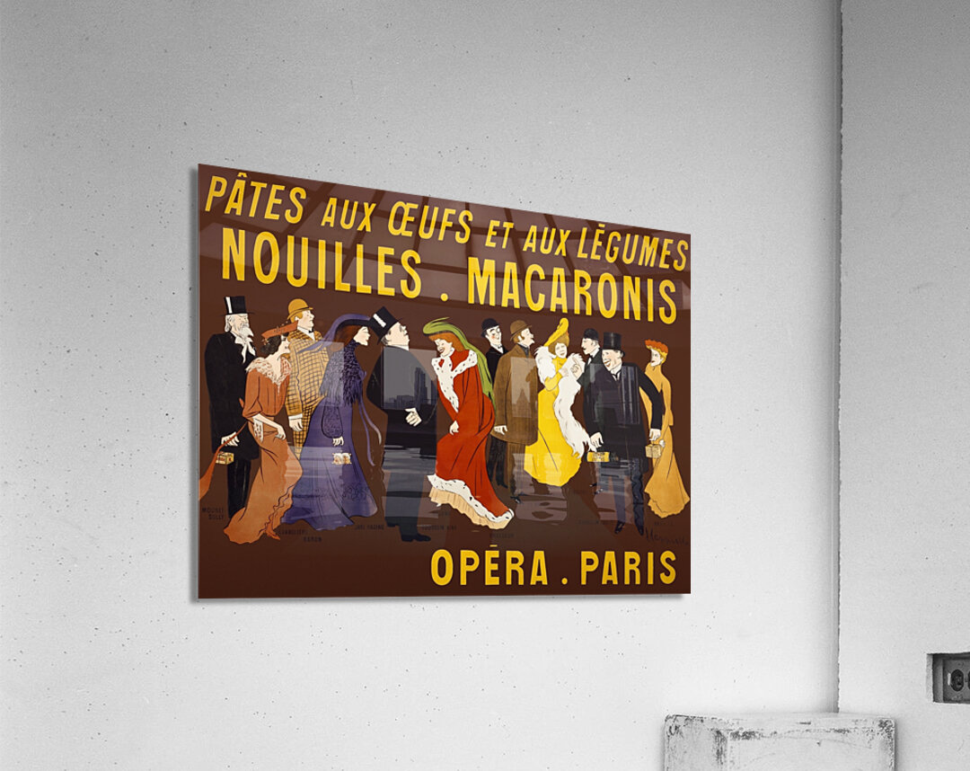 Celebrities holding packages of the product 1901 by Leonetto Cappiello Acrylic Print