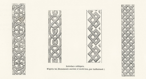 Antique illustration. 1888 edition Lornement Polychrome by Albert Racine 1825–1893.
