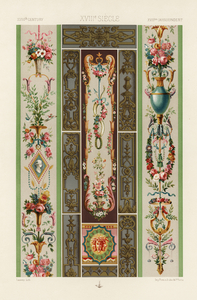 18th Century pattern. 1888 edition Lornement Polychrome by Albert Racine 1825–1893.