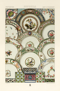 18th Century pattern. 1888 edition Lornement Polychrome by Albert Racine 1825–1893.