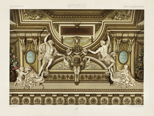17th Century pattern. 1888 edition Lornement Polychrome by Albert Racine 1825–1893.