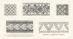12nd-century designs. 1888 edition Lornement Polychrome by Albert Racine 1825–1893.