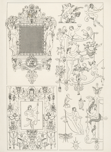 Ancient pattern. 1888 edition Lornement Polychrome by Albert Racine 1825–1893.