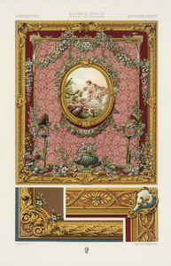 18th Century pattern. 1888 edition Lornement Polychrome by Albert Racine 1825–1893.