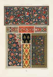 Indo-Persian pattern. 1888 edition Lornement Polychrome by Albert Racine 1825–1893.