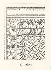 Interlaced pattern. 1888 edition Lornement Polychrome by Albert Racine 1825–1893.