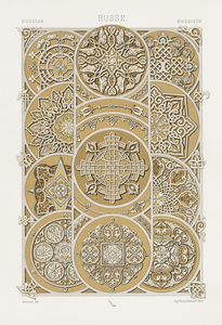 Russian pattern. 1888 edition Lornement Polychrome by Albert Racine 1825–1893.