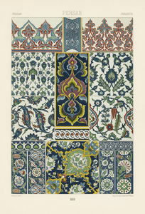 18th Century pattern. 1888 edition Lornement Polychrome by Albert Racine 1825–1893.