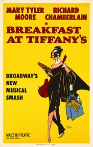 Breakfast at Tiffany’s 1966 Freddy Weltop American 20th Century  Artcraft Lithograph Poster