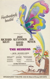The Heiress 1976 Jacqui Morgan American 1939-2013 Artcraft Lithograph Poster