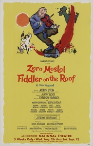 Harold Prince presents Zero Mostel in Fiddler on the roof 1964 Artcraft Lithograph American 1905–1970