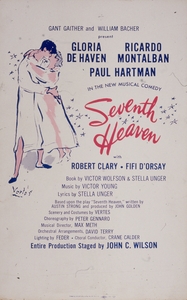 Seventh Heaven 1955 Artcraft Lithograph Poster 1905–1970