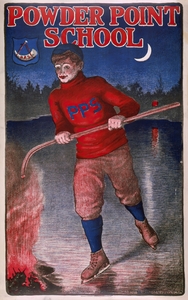 Powder Point School 1903 Poster by Bristow Adams American 1875 – 1956