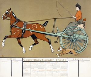 Country House calendar 1905  by Edward Penfield