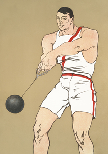 Hammer Throw 1908 by Edward Penfield