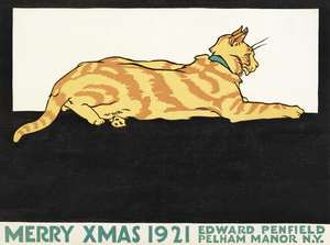 Merry Xmas 1921 by Edward Penfield