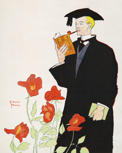 Man in academic dress 1895 by Edward Penfield