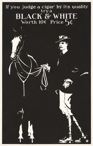 If you judge a cigar by its quality try a Black & White ca. 1890-1900 by Edward Penfield