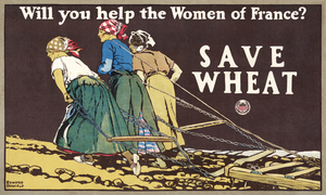 Will you help the women of France? 1918 by Edward Penfield