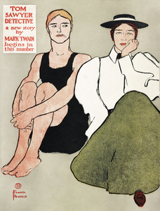 Two seated women 1896 by Edward Penfield