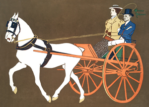 Women in Carriage ca. 1890-1907 by Edward Penfield
