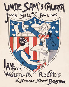 Uncle Sams church 1895 poster by Ethel Reed.