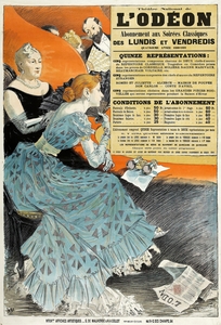 Théâtre National De L’odeon 1890 Poster by Eugène Samuel Grasset