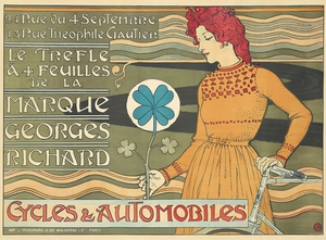 Marque Georges Richard Cycles & Automobiles 1899 Poster by Eugène Samuel Grasset