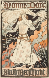 Jeanne d’Arc-Sarah Bernhardt 1889-1894 Poster by Eugène Samuel Grasset