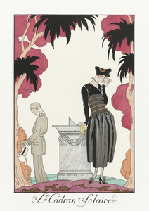 Le Cadran Solaire 1922 fashion illustration  by George Barbier. 