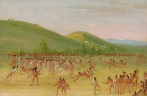 Ball-Play of The Choctaw–Ball Down 1834-1835