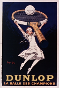 Dunlop la balle des champions 1929 by Jean dYlen Poster