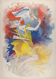 Courrier français 1891 Poster by Jules Chéret