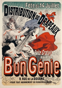 Faite Gratuitement Par Le Bon Génie 1881 Poster by Jules Chéret