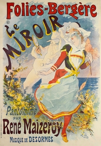 Folies-Bergère Le Miroir 1892 Poster by Jules Chéret
