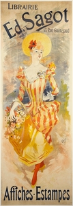 Librairie Ed.Sagot 1891 Poster by Jules Chéret