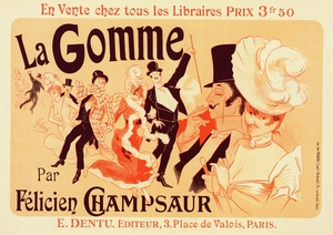 La Gomme 1900 Poster by Jules Chéret