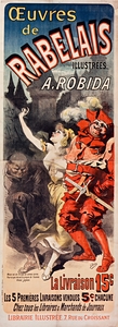 Œuvres De Rabelais 1885 Poster by Jules Chéret