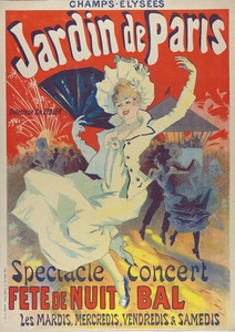 Champs-Elysées. Jardin de Paris 1890 Poster by Jules Chéret