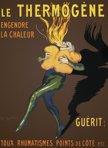 Le Thermogene: Engenore la chaleur et guérit toux rhumatismes points de cote etc. 1909 by Leonetto Cappiello