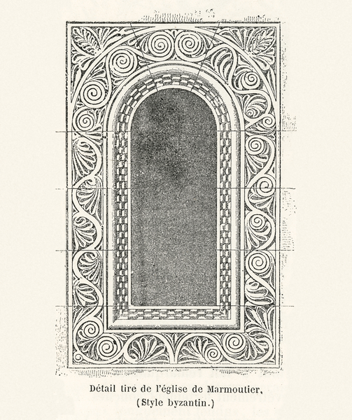 Byzantine pattern. 1888 edition Lornement Polychrome by Albert Racine 1825–1893. Print
