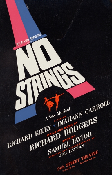 No strings a new musical 1962 Paul Bacon American 1923 – 2015 Artcraft Lithograph Poster 1905–1970 Print