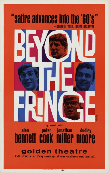 Beyond the fringe 1962 American 1905–1970 Artcraft Lithograph Poster Print