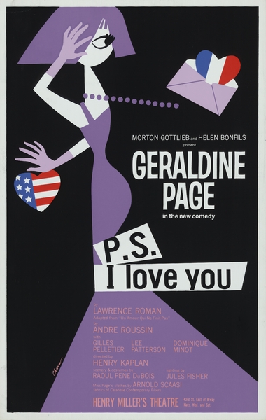 P.S. I love you 1964 Artcraft Lithograph Poster 1905–1970 Print