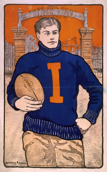 Illinois Field 1902 Poster by Bristow Adams American 1875 – 1956 Print