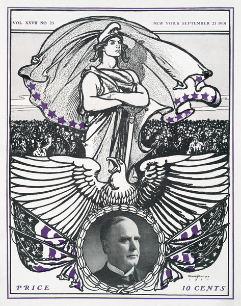 Vintage magazine cover ca. 1890-1907 by Edward Penfield Print