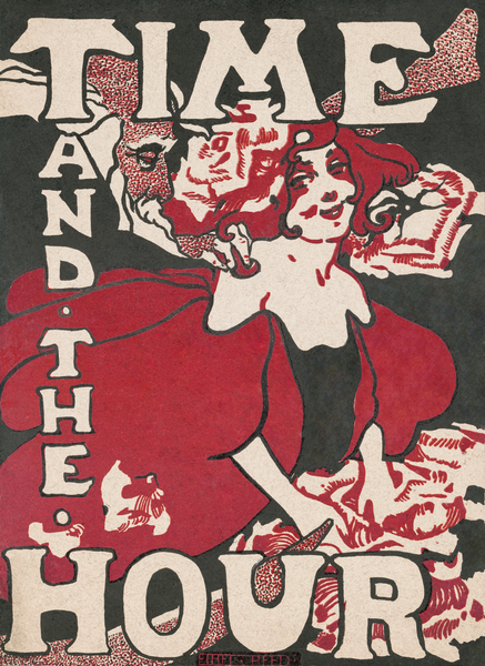 Time and the Hour 1895 poster by Ethel Reed.  Print